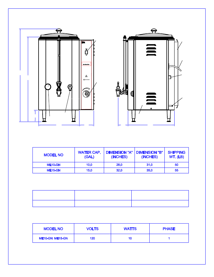 Cecilware ME15-GN User Manual | Page 2 / 11