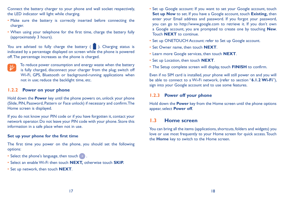 3 home screen | Alcatel Idol 3 6045Y User Manual | Page 10 / 65