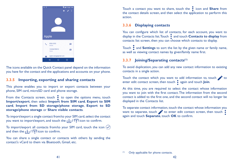 Alcatel Idol 3 6045Y User Manual | Page 22 / 65