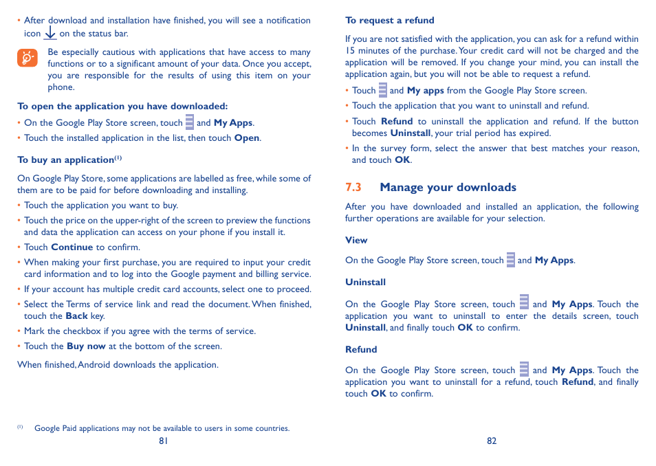 3 manage your downloads | Alcatel Idol 3 6045Y User Manual | Page 42 / 65