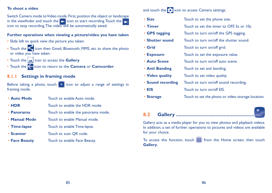 2 gallery | Alcatel Idol 3 6045Y User Manual | Page 44 / 65