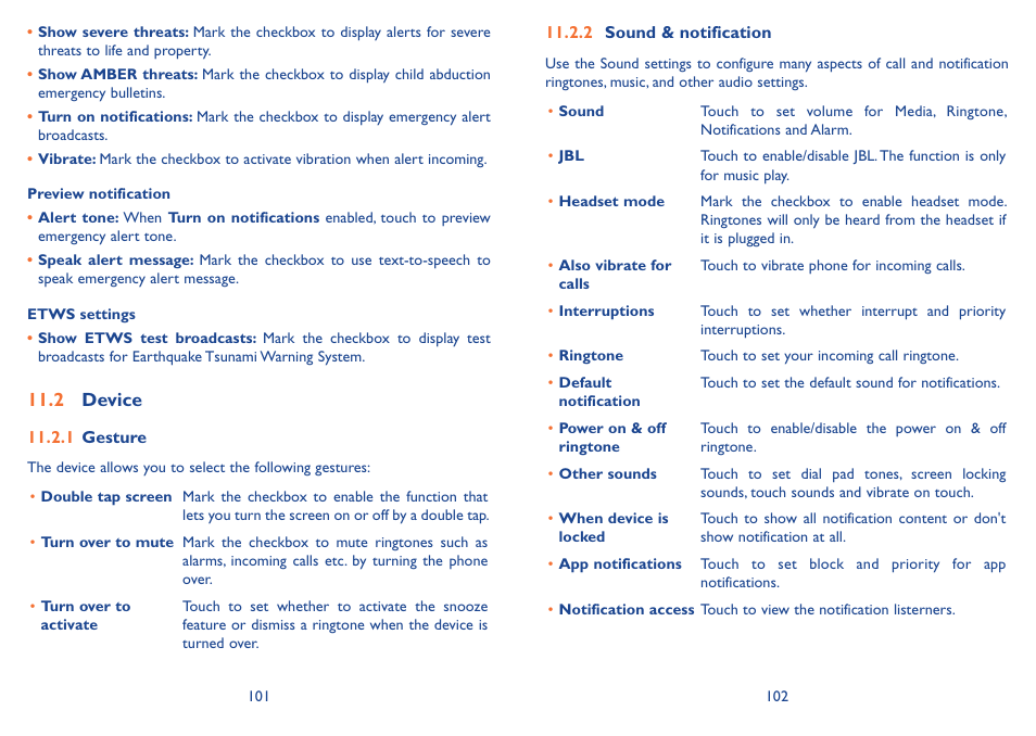 2 device | Alcatel Idol 3 6045Y User Manual | Page 52 / 65
