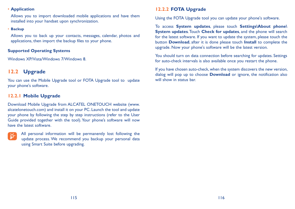2 upgrade | Alcatel Idol 3 6045Y User Manual | Page 59 / 65