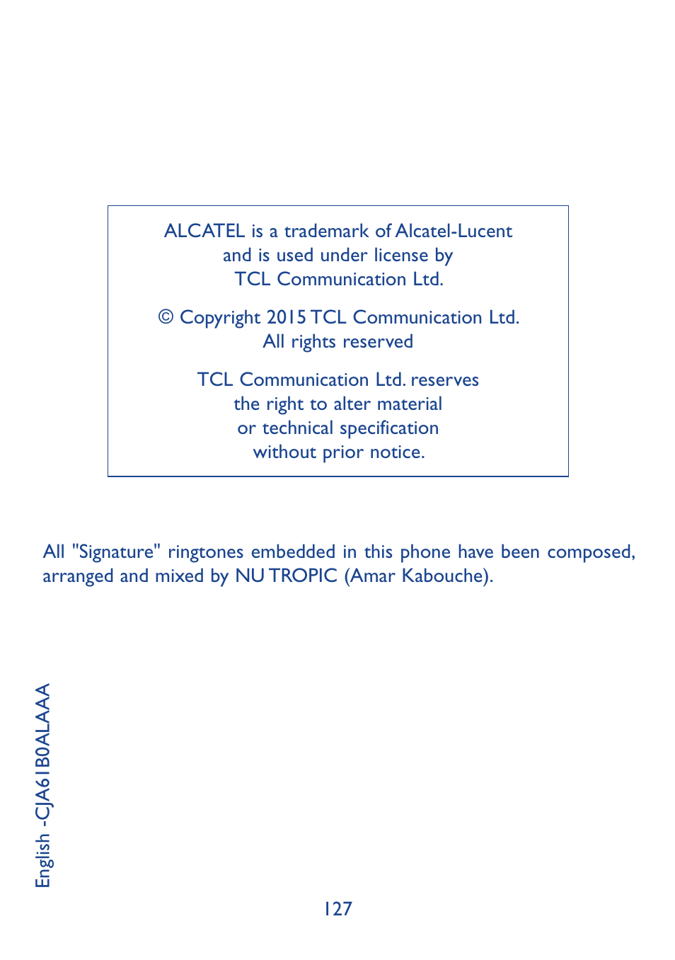 Alcatel Idol 3 6045Y User Manual | Page 65 / 65