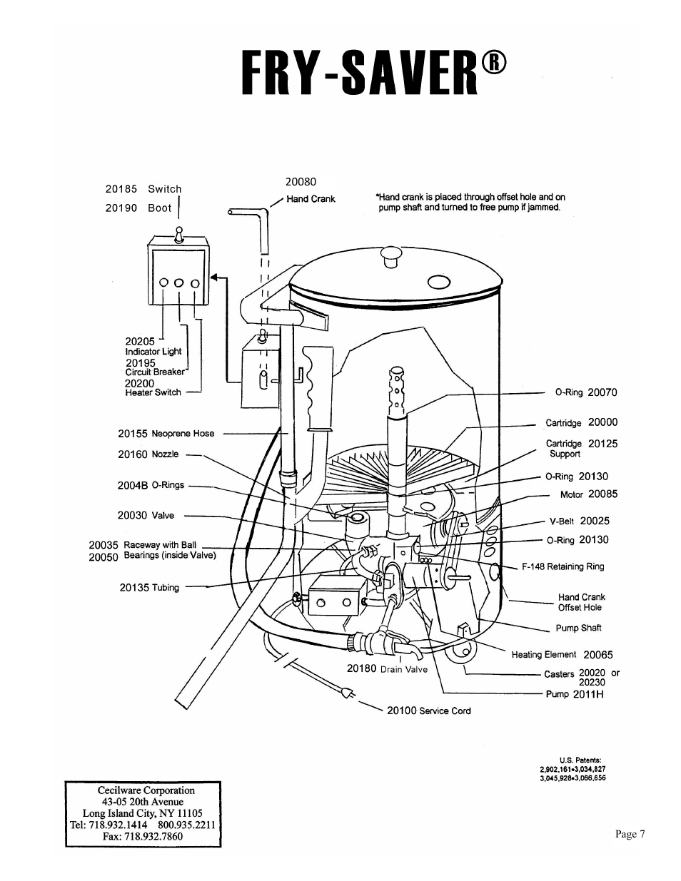 Cecilware F-60 User Manual | Page 7 / 8