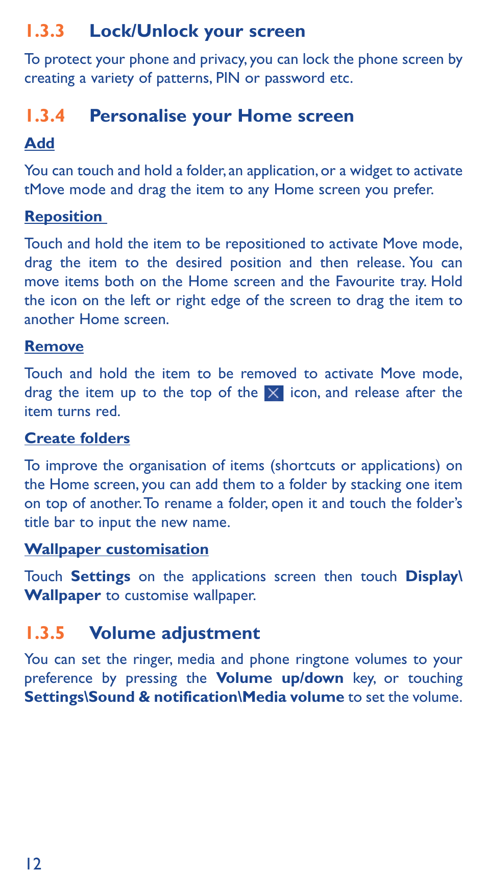 Alcatel Idol 3 6039 Y User Manual | Page 12 / 40