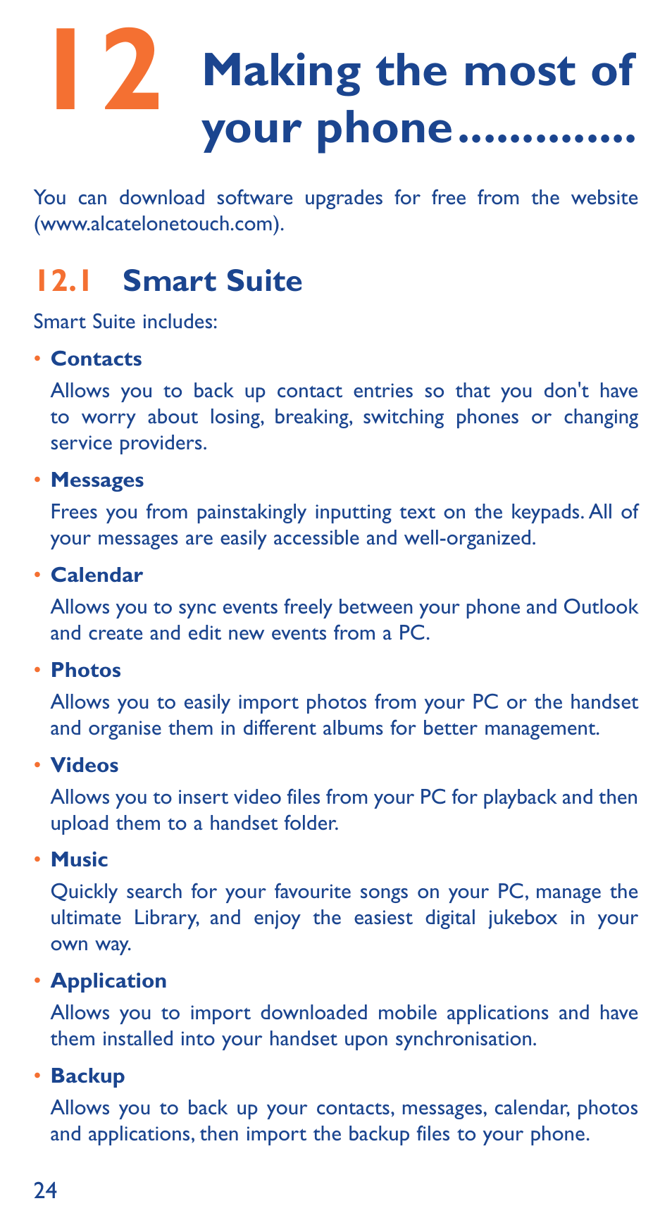 Making the most of your phone | Alcatel Idol 3 6039 Y User Manual | Page 24 / 40