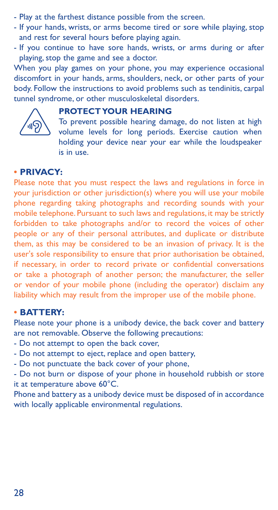 Alcatel Idol 3 6039 Y User Manual | Page 28 / 40