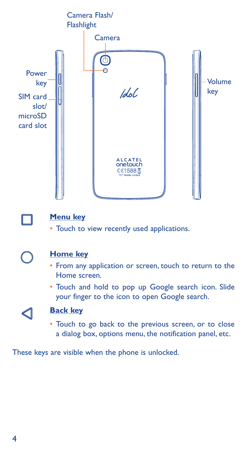 Alcatel Idol 3 6039 Y User Manual | Page 4 / 40