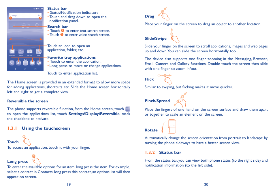 Alcatel Idol 3  6039 S User Manual | Page 11 / 66