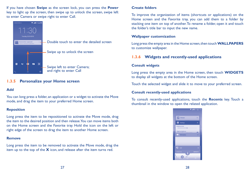 Alcatel Idol 3  6039 S User Manual | Page 15 / 66