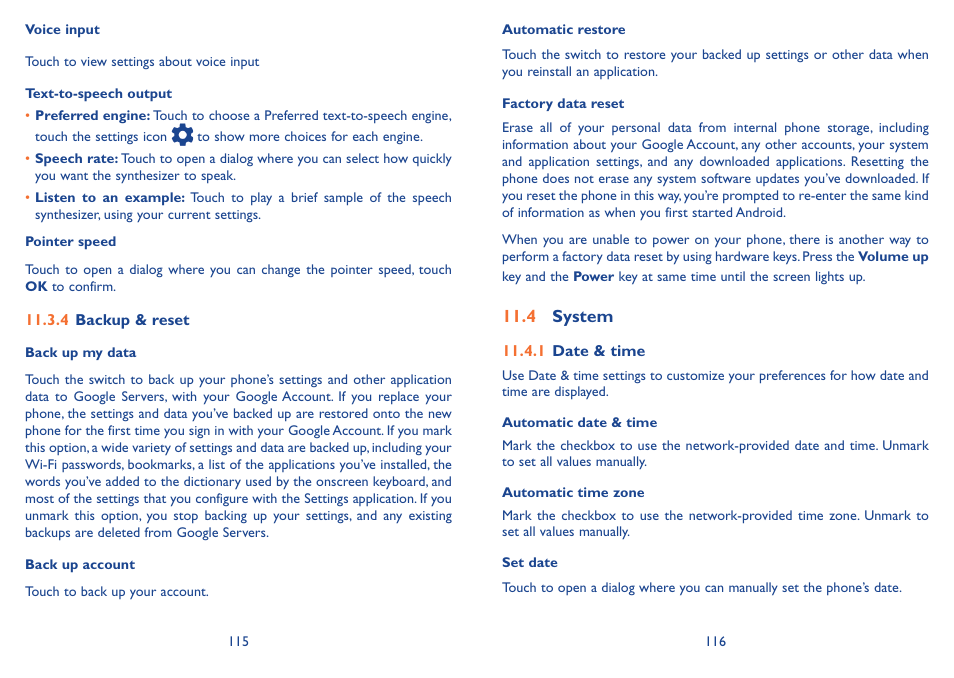 Alcatel Idol 3  6039 S User Manual | Page 59 / 66