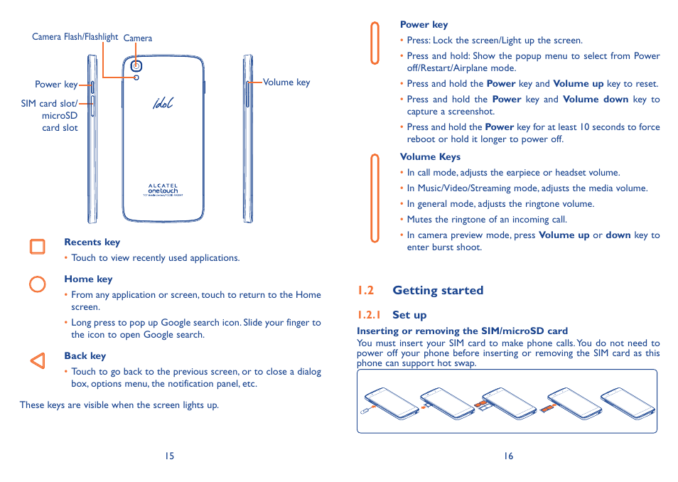 Alcatel Idol 3  6039 S User Manual | Page 9 / 66