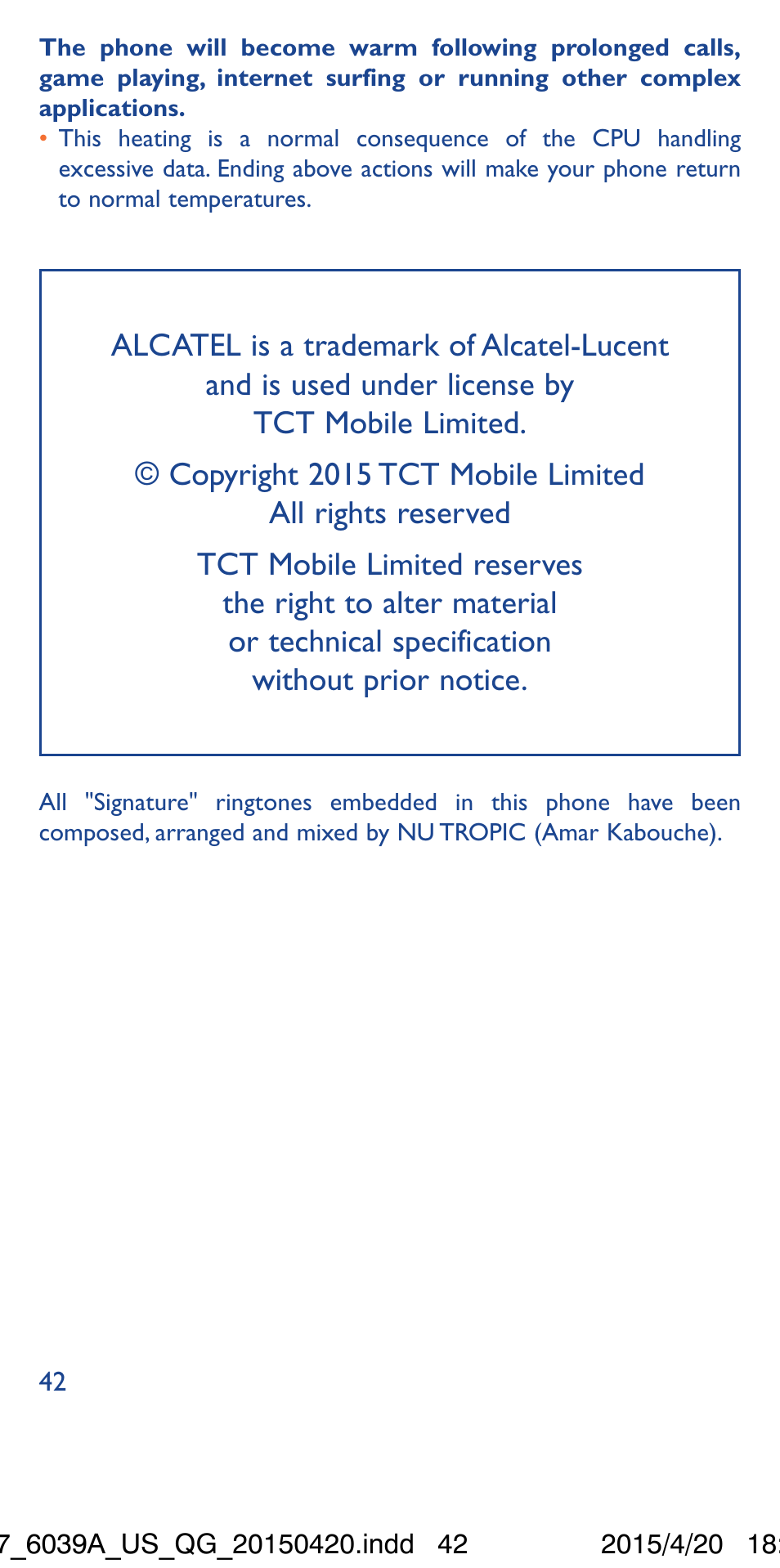 Alcatel Idol 3  6039 A User Manual | Page 22 / 22