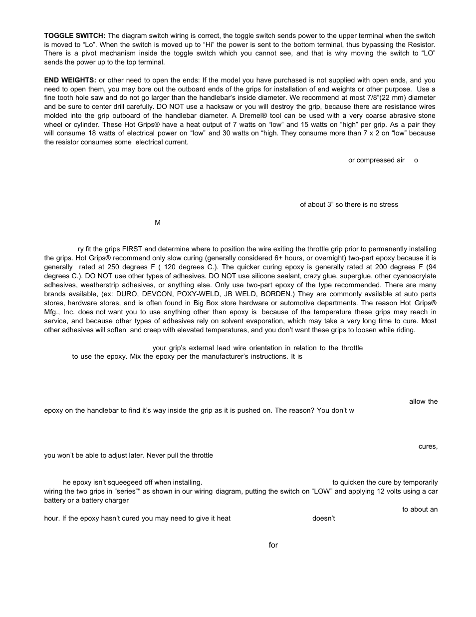HOT GRIPS Ergo II (520-760) User Manual | Page 2 / 3