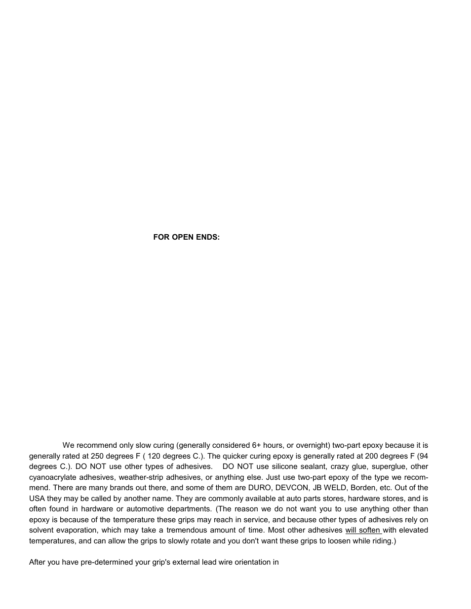 HOT GRIPS 575-875-ATV User Manual | 3 pages