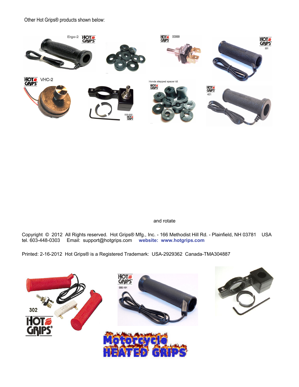 HOT GRIPS 101 (SNOE) User Manual | Page 3 / 3