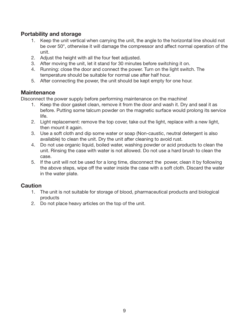 Cecilware CTR3.75 User Manual | Page 9 / 12