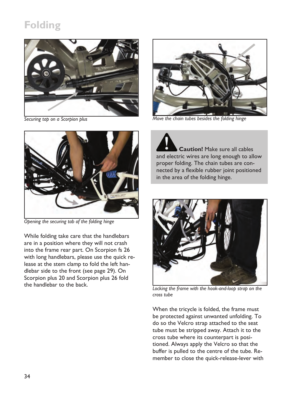 Folding | HP Velotechnik trikes User Manual | Page 38 / 104