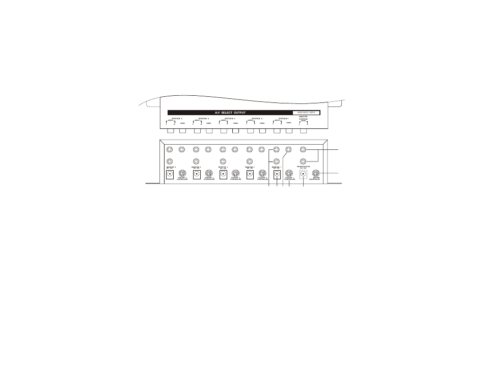 Output connector layout of the sdb | Cecilware Signal Distribution Box SDB45 User Manual | Page 6 / 12