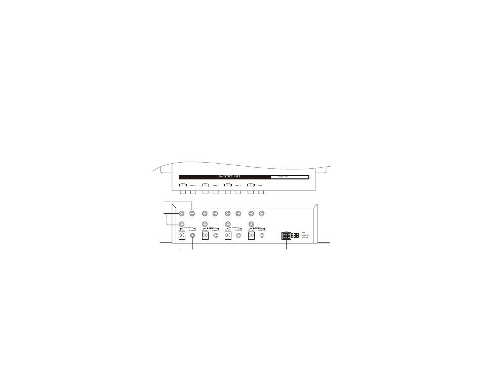 Input connector layout of the sdb | Cecilware Signal Distribution Box SDB45 User Manual | Page 7 / 12
