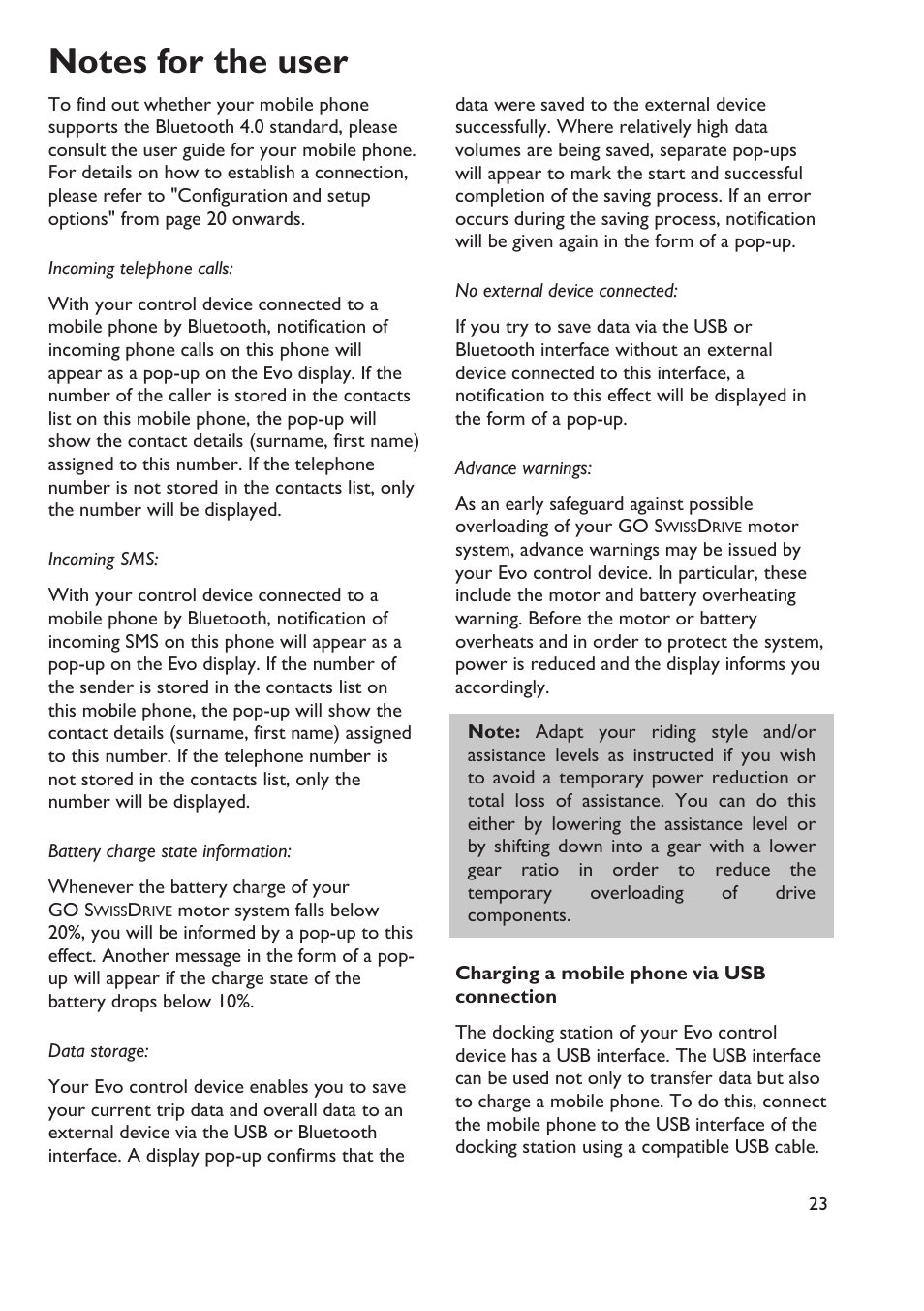 HP Velotechnik Go SwissDrive system for HP Velotechnik User Manual | Page 25 / 40