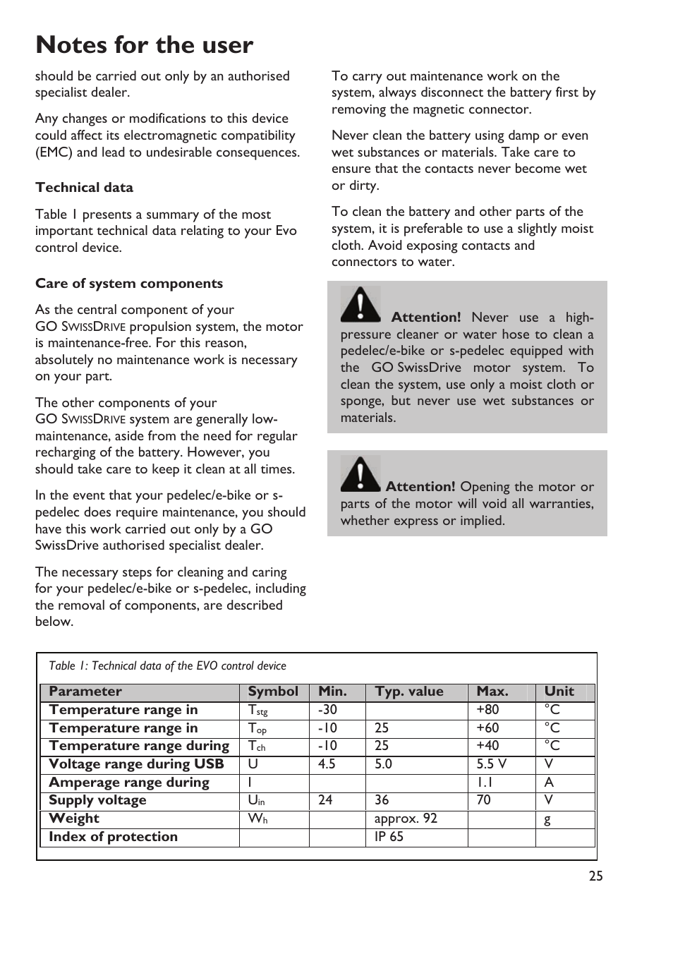 HP Velotechnik Go SwissDrive system for HP Velotechnik User Manual | Page 27 / 40