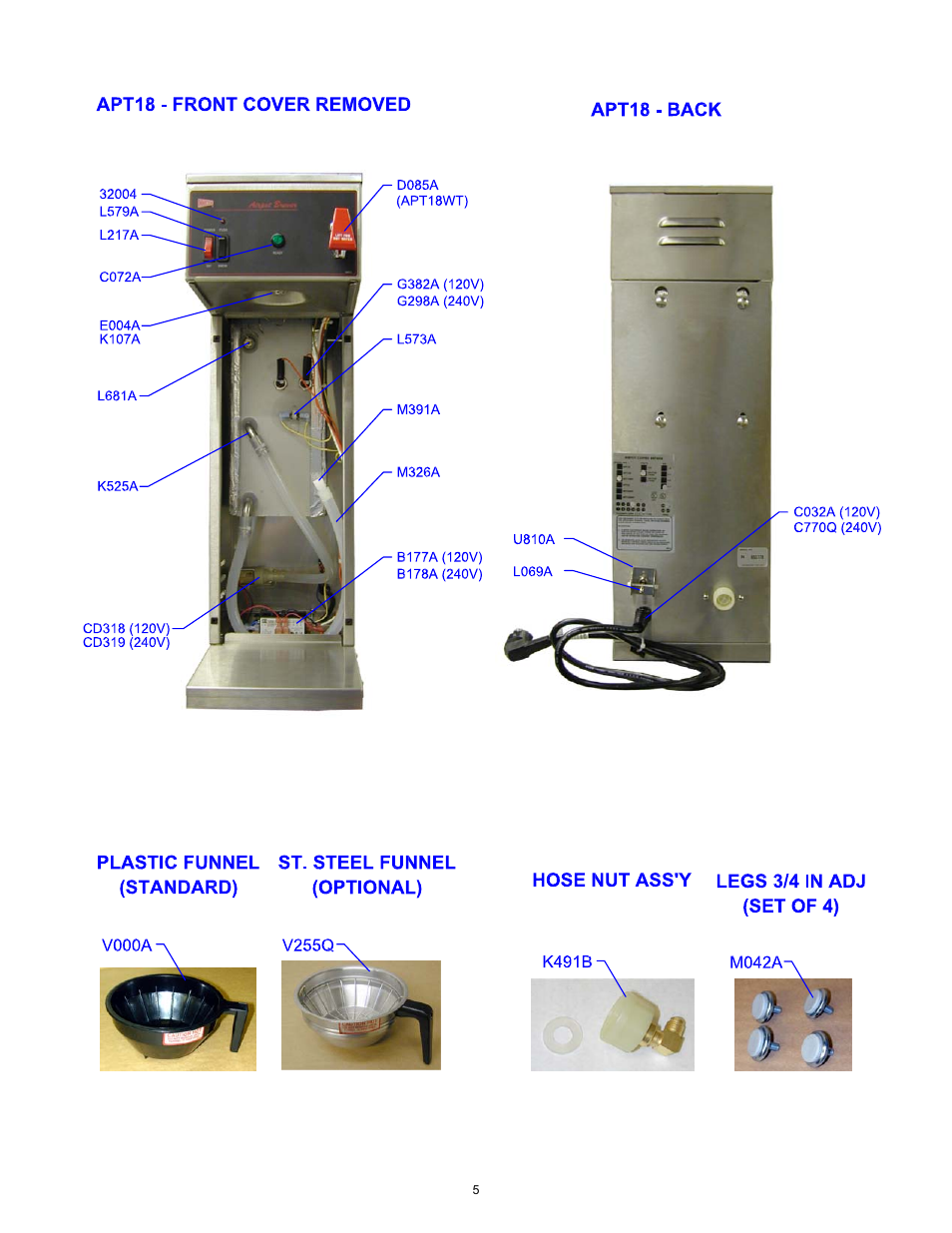 Cecilware APT18 User Manual | Page 5 / 13