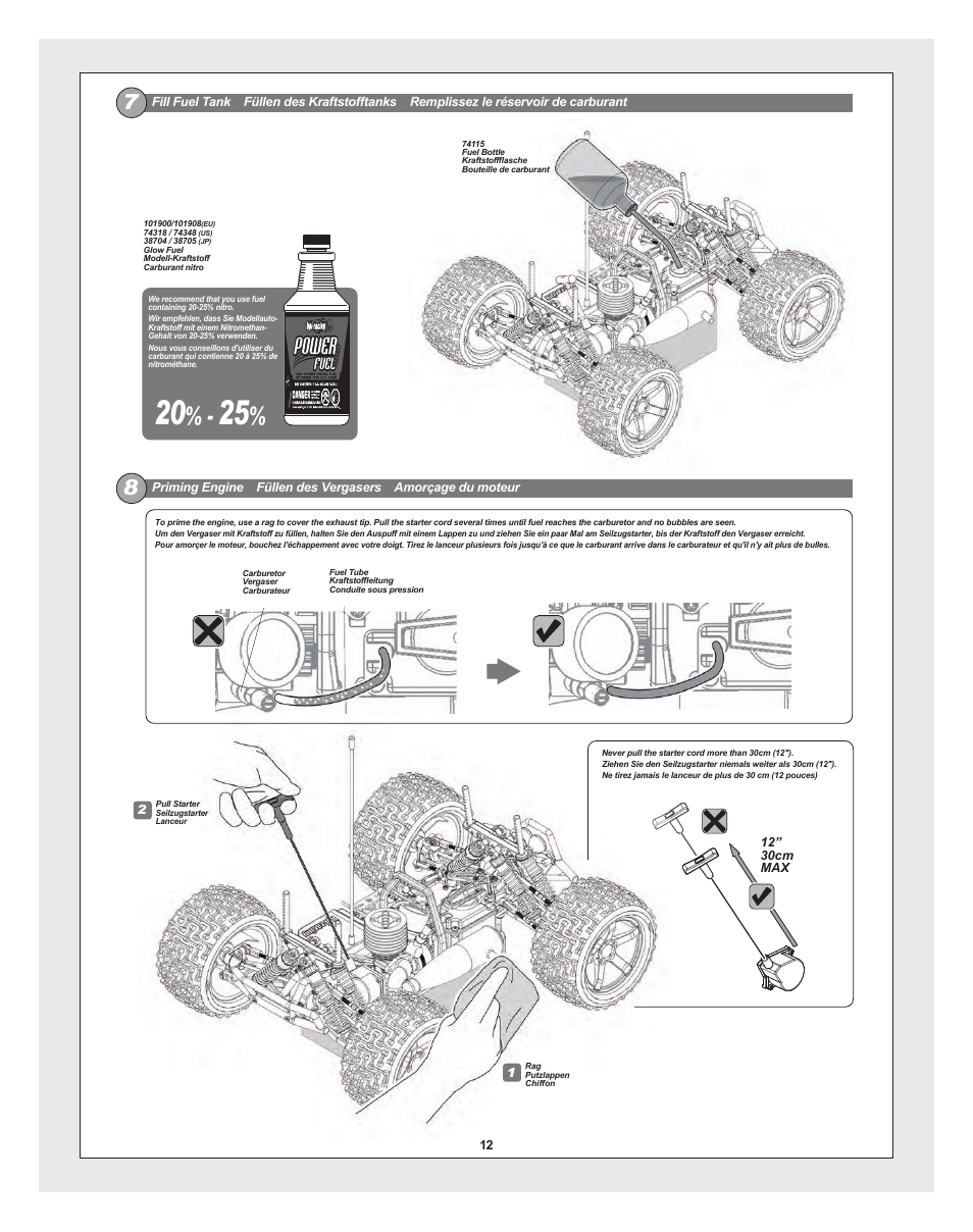 Bullet_30_st-mt_pg11.pdf | HPI Racing RTR BULLET MT 3.0 W/2.4GHZ User Manual | Page 12 / 44
