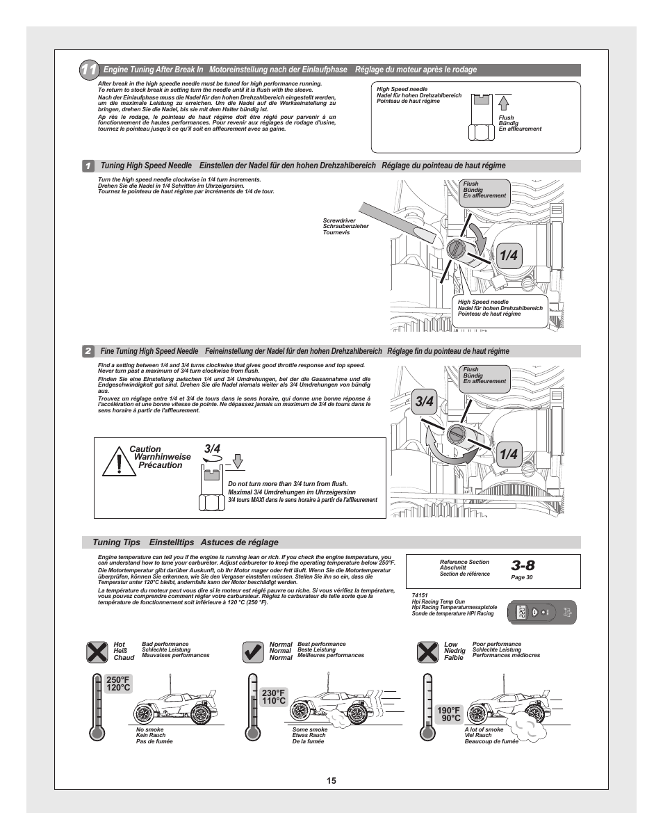 Bullet_30_st-mt_pg14.pdf | HPI Racing RTR BULLET MT 3.0 W/2.4GHZ User Manual | Page 15 / 44