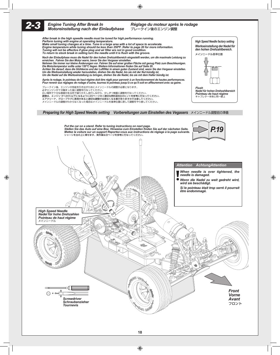 P.19 | HPI Racing RTR FIRESTORM 10T 2.4 User Manual | Page 18 / 60