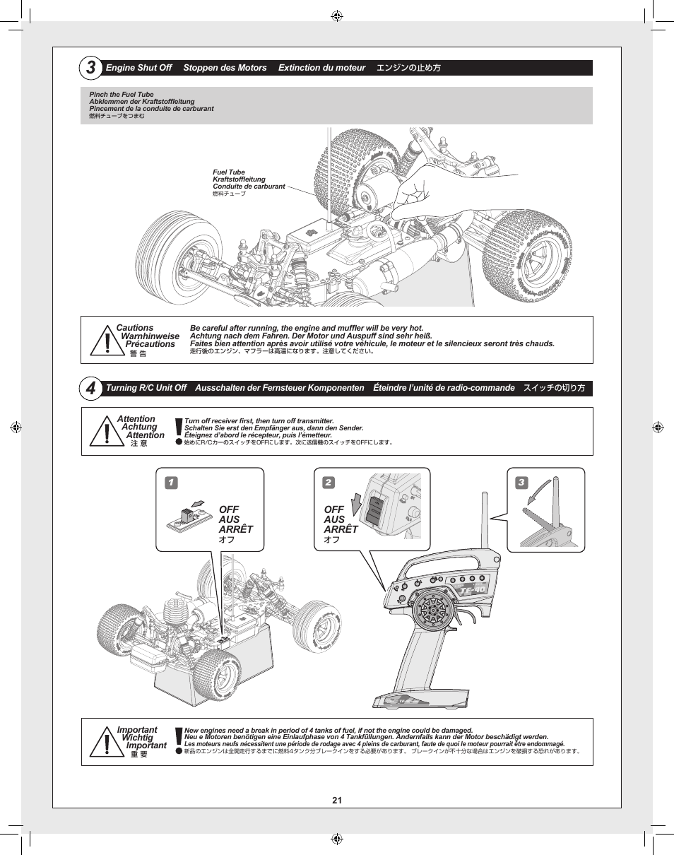 HPI Racing RTR FIRESTORM 10T 2.4 User Manual | Page 21 / 60
