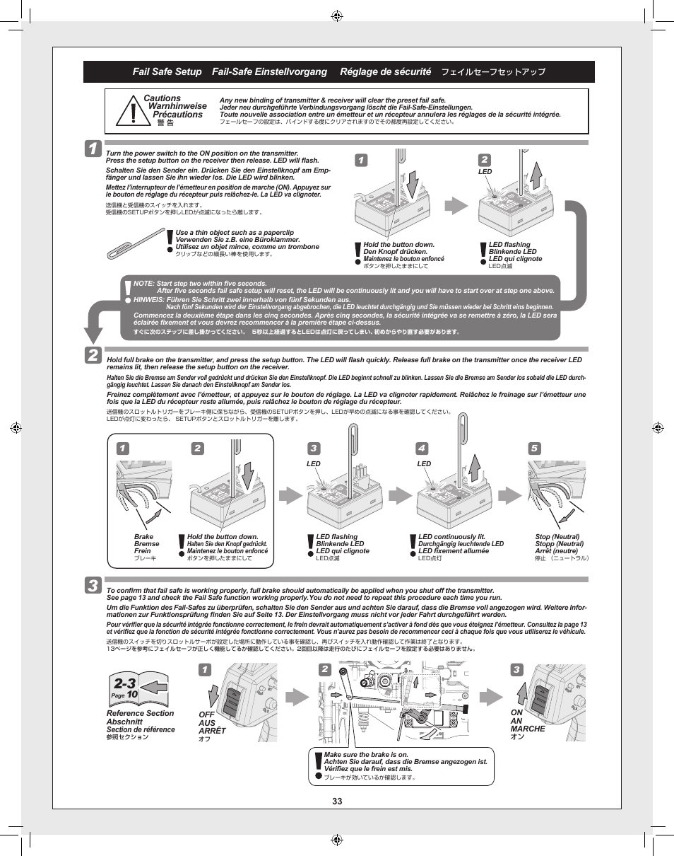 HPI Racing RTR FIRESTORM 10T 2.4 User Manual | Page 33 / 60
