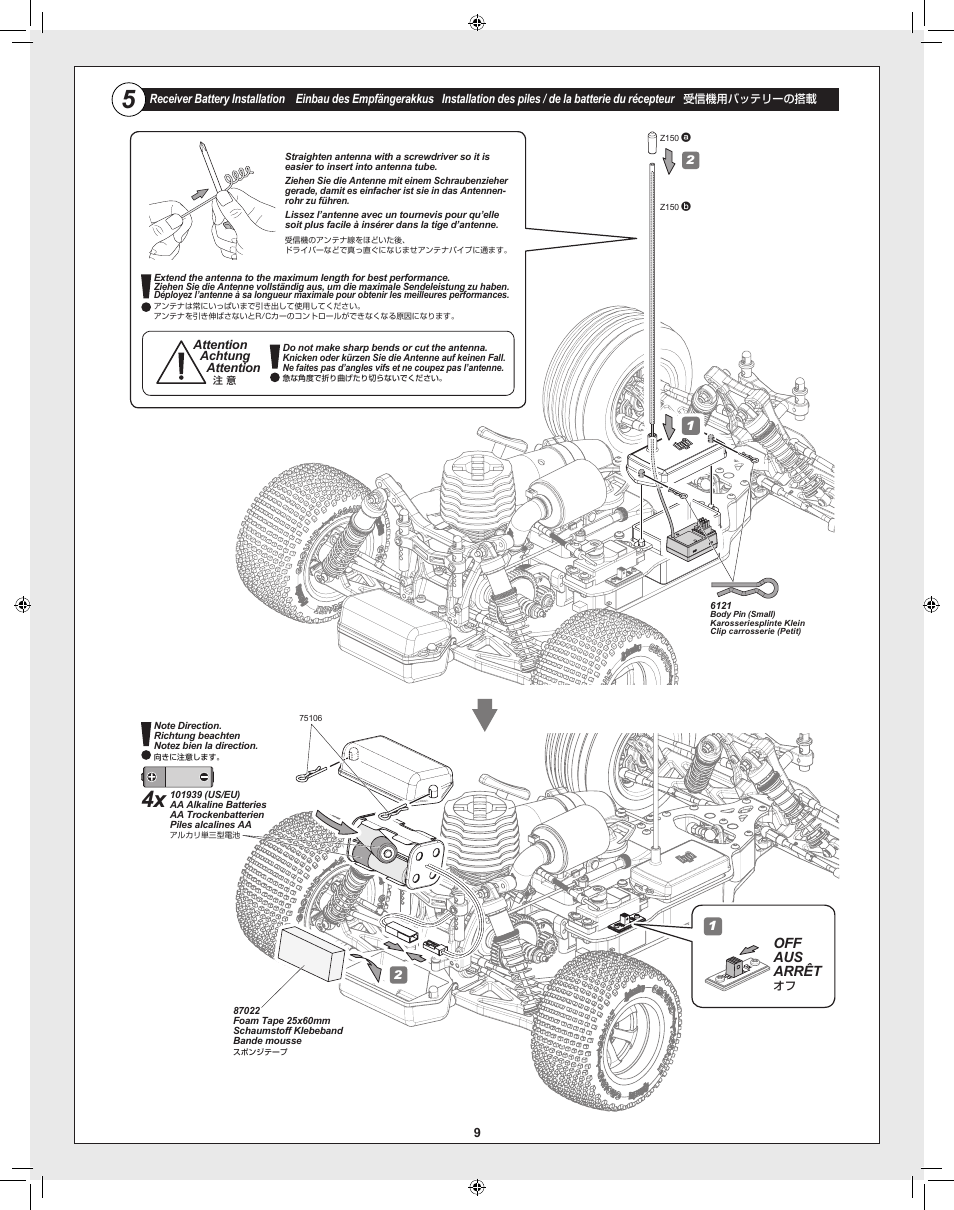 Off aus arrêt | HPI Racing RTR FIRESTORM 10T 2.4 User Manual | Page 9 / 60