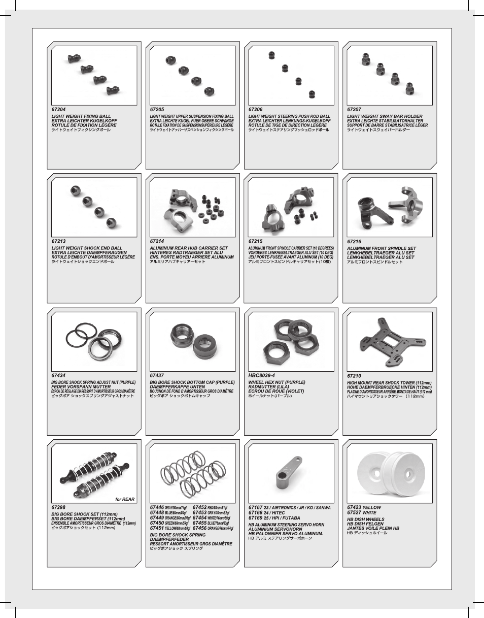 HPI Racing Vorza User Manual | Page 45 / 48