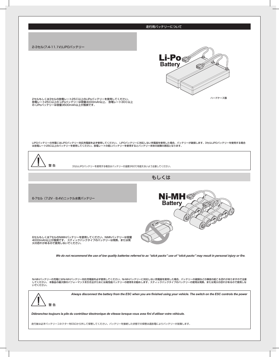 Or oder ou, もしくは | HPI Racing Vorza User Manual | Page 6 / 48