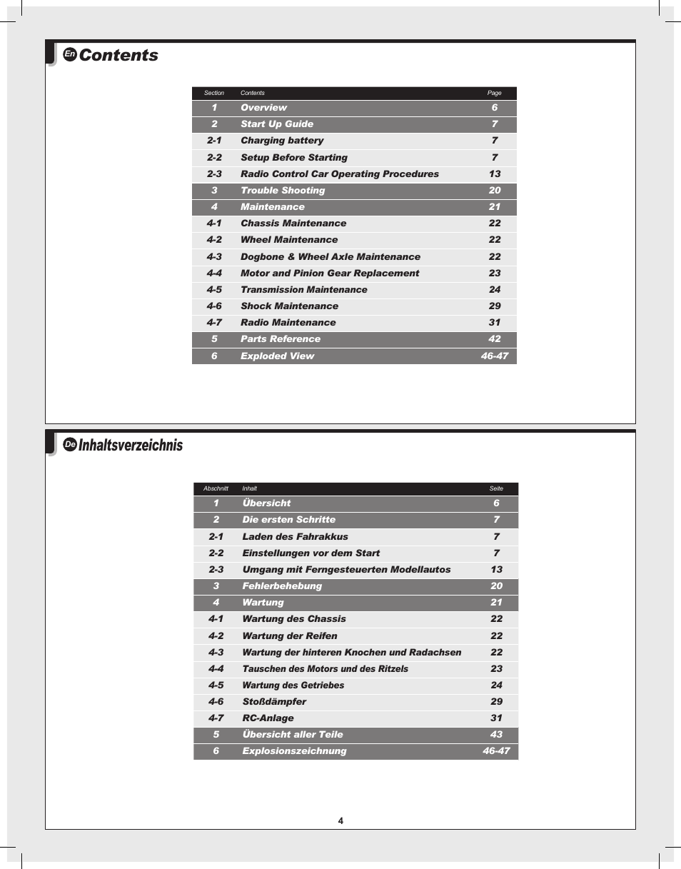 HPI Racing Bullet Flux User Manual | Page 4 / 48
