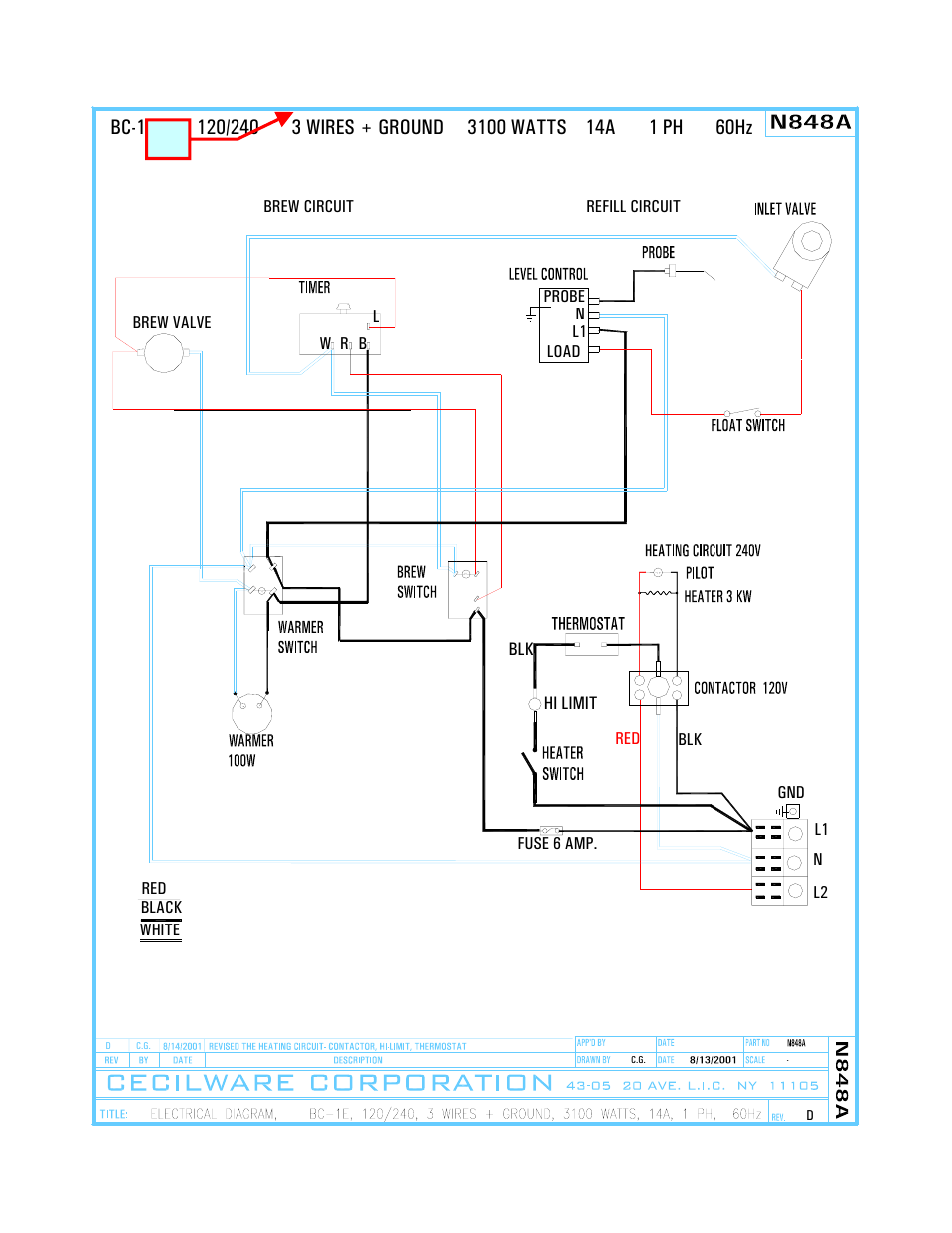 Cecilware BC2 User Manual | Page 14 / 18