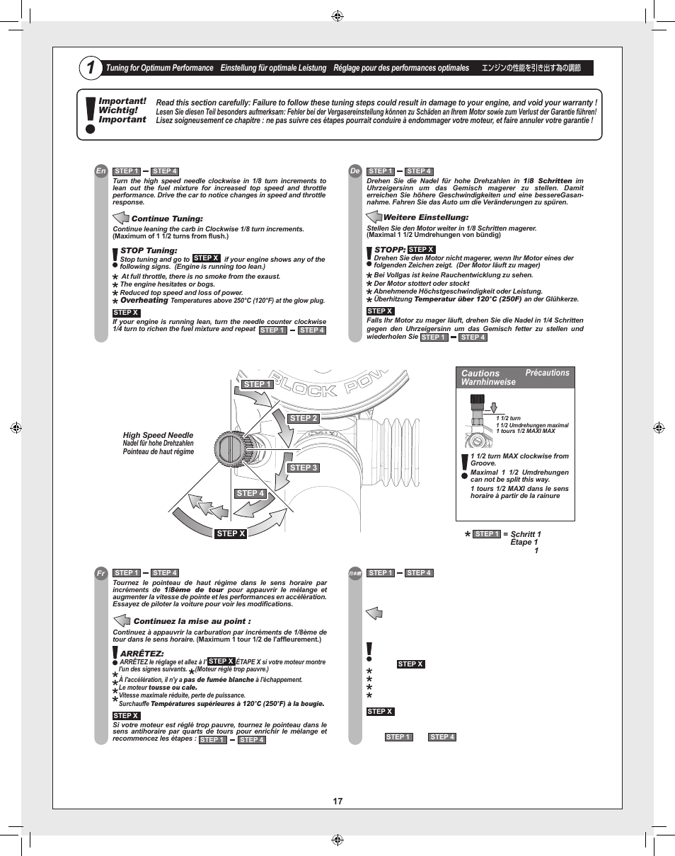 HPI Racing Savage XL 5.9 User Manual | Page 17 / 60