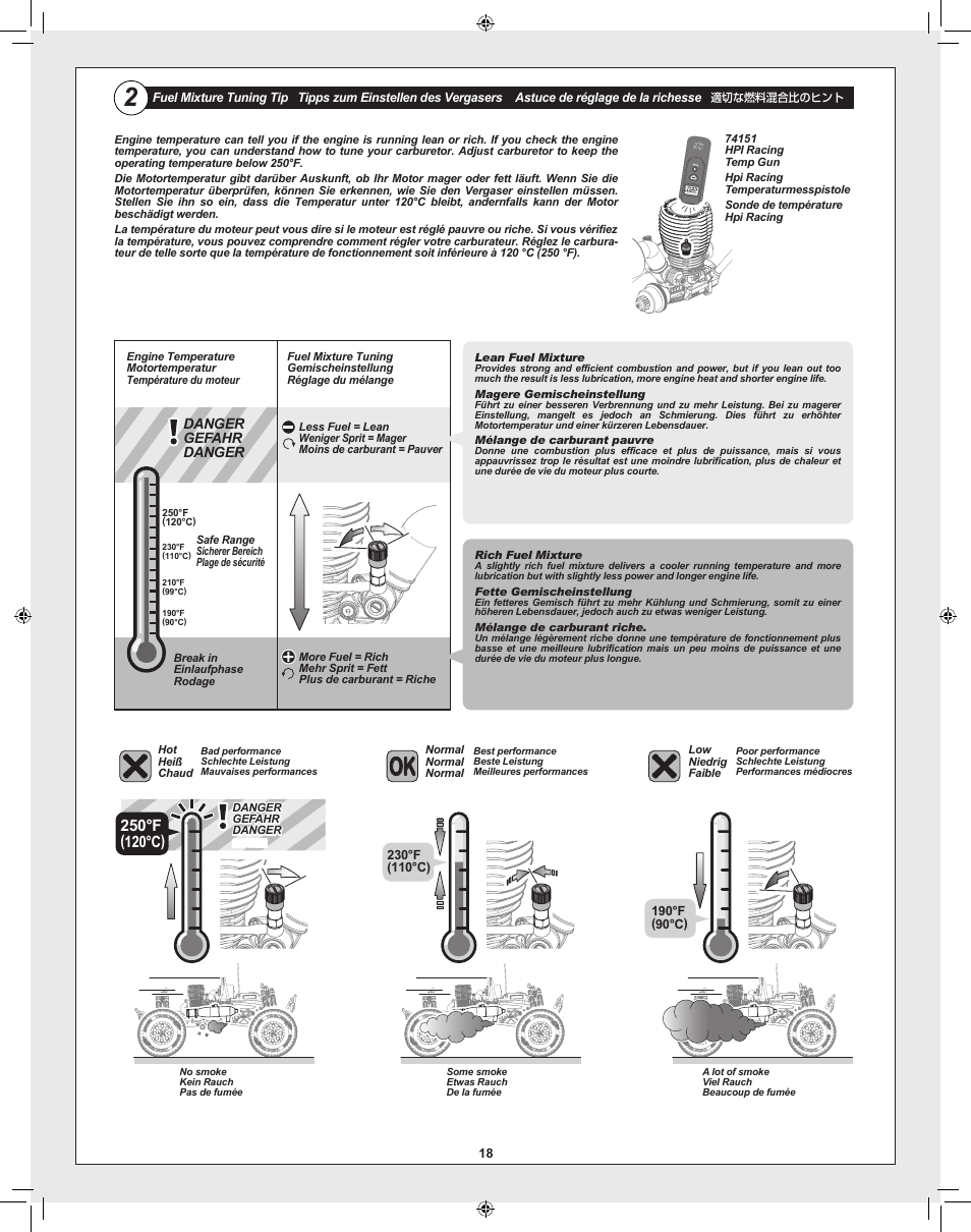 Danger gefahr danger | HPI Racing Savage XL 5.9 User Manual | Page 18 / 60