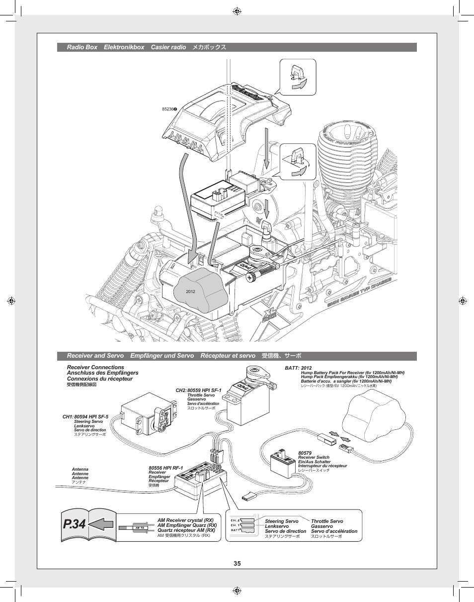P.34 | HPI Racing Savage XL 5.9 User Manual | Page 35 / 60
