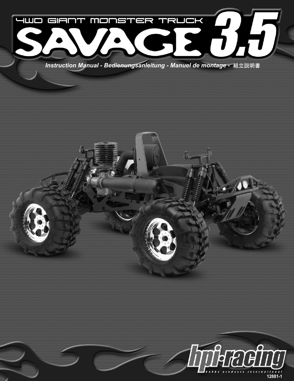 HPI Racing Savage 3.5 User Manual | 68 pages