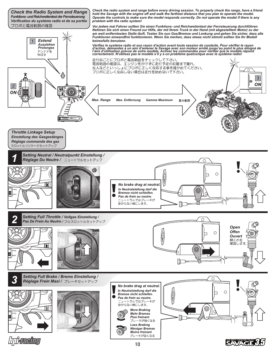 I-12881-1_p10.pdf | HPI Racing Savage 3.5 User Manual | Page 10 / 68