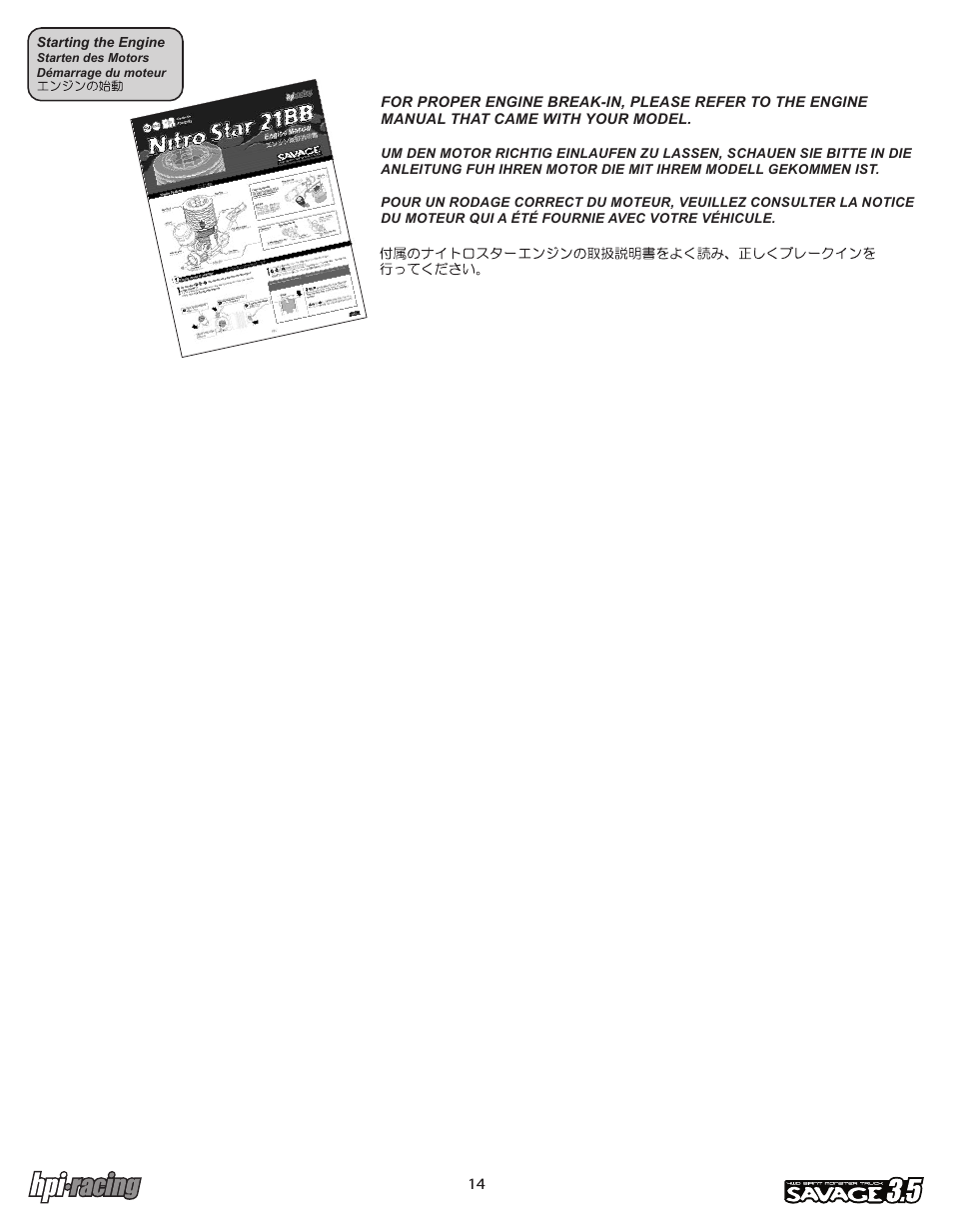 I-12881-1_p14.pdf | HPI Racing Savage 3.5 User Manual | Page 14 / 68