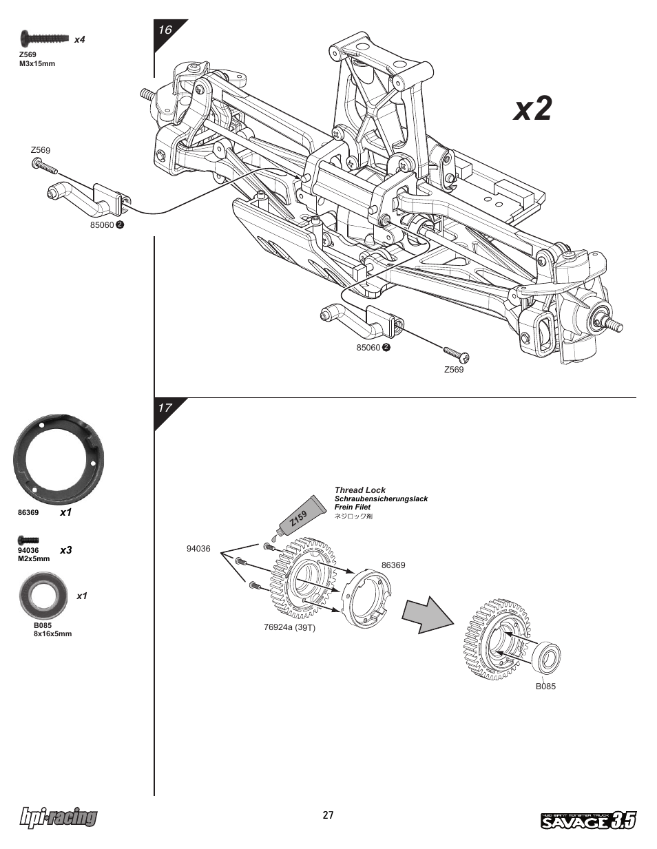 I-12881-1_p27.pdf | HPI Racing Savage 3.5 User Manual | Page 27 / 68