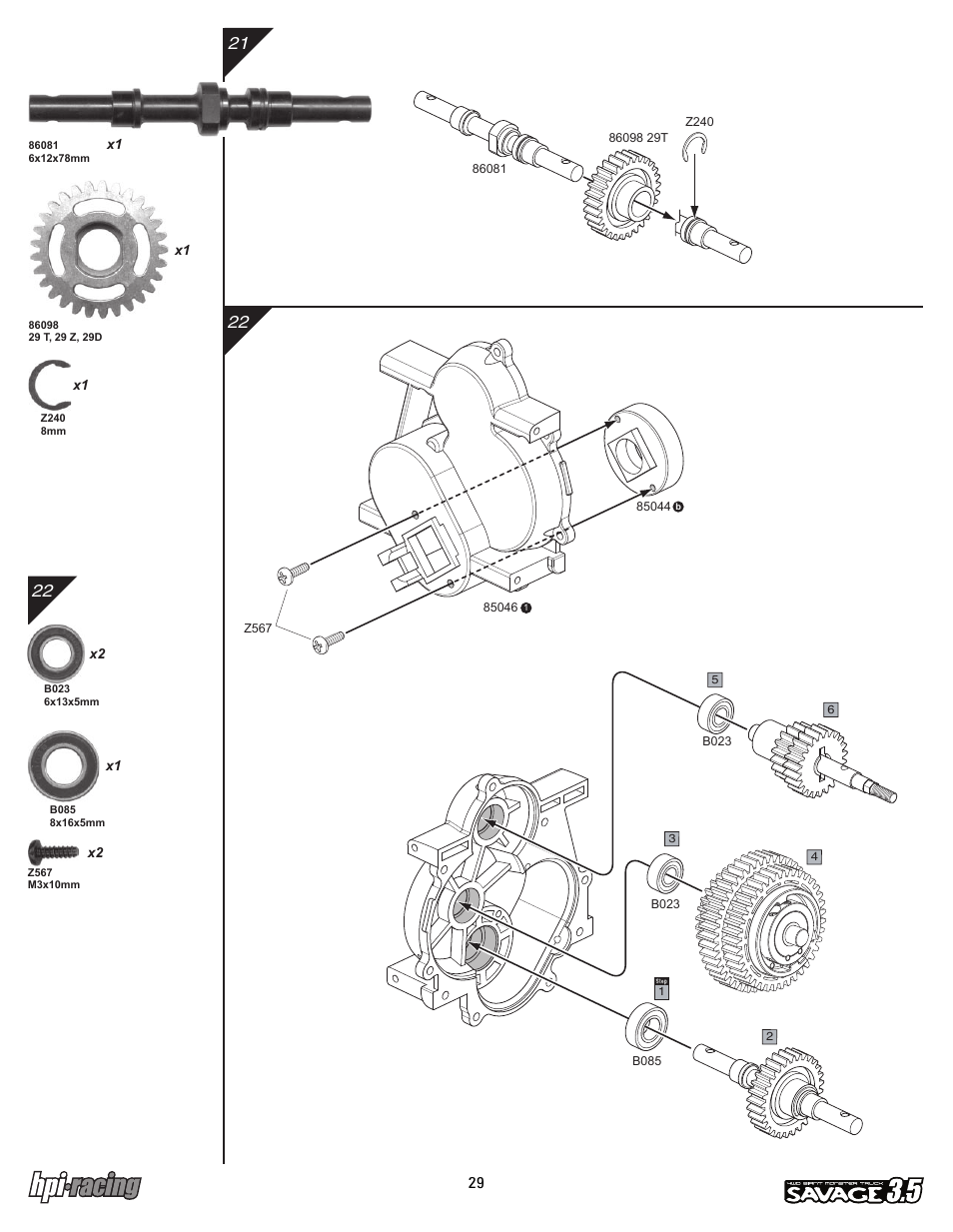 I-12881-1_p29.pdf | HPI Racing Savage 3.5 User Manual | Page 29 / 68