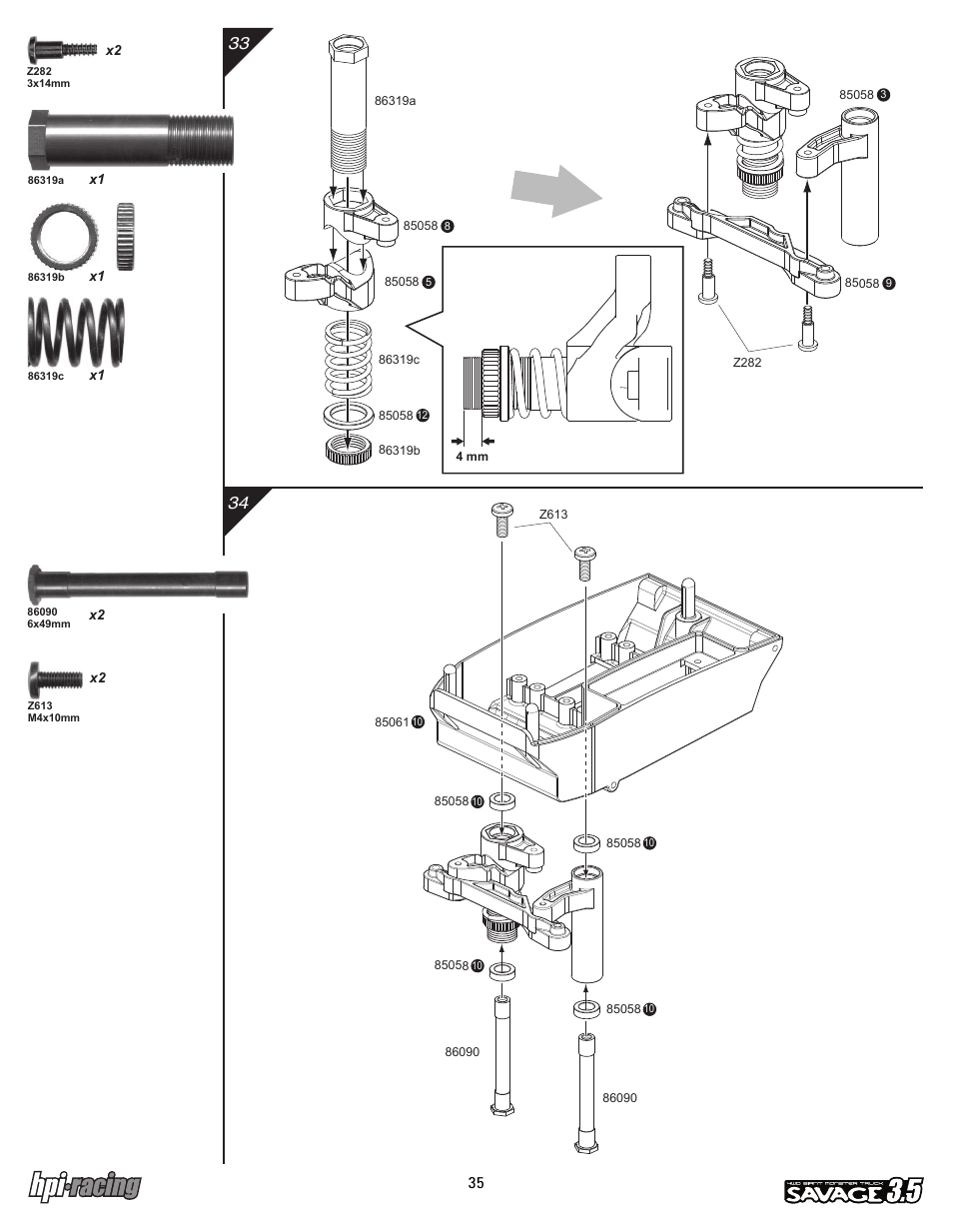 I-12881-1_p35.pdf | HPI Racing Savage 3.5 User Manual | Page 35 / 68