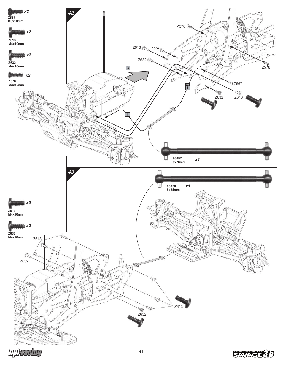 I-12881-1_p41.pdf | HPI Racing Savage 3.5 User Manual | Page 41 / 68