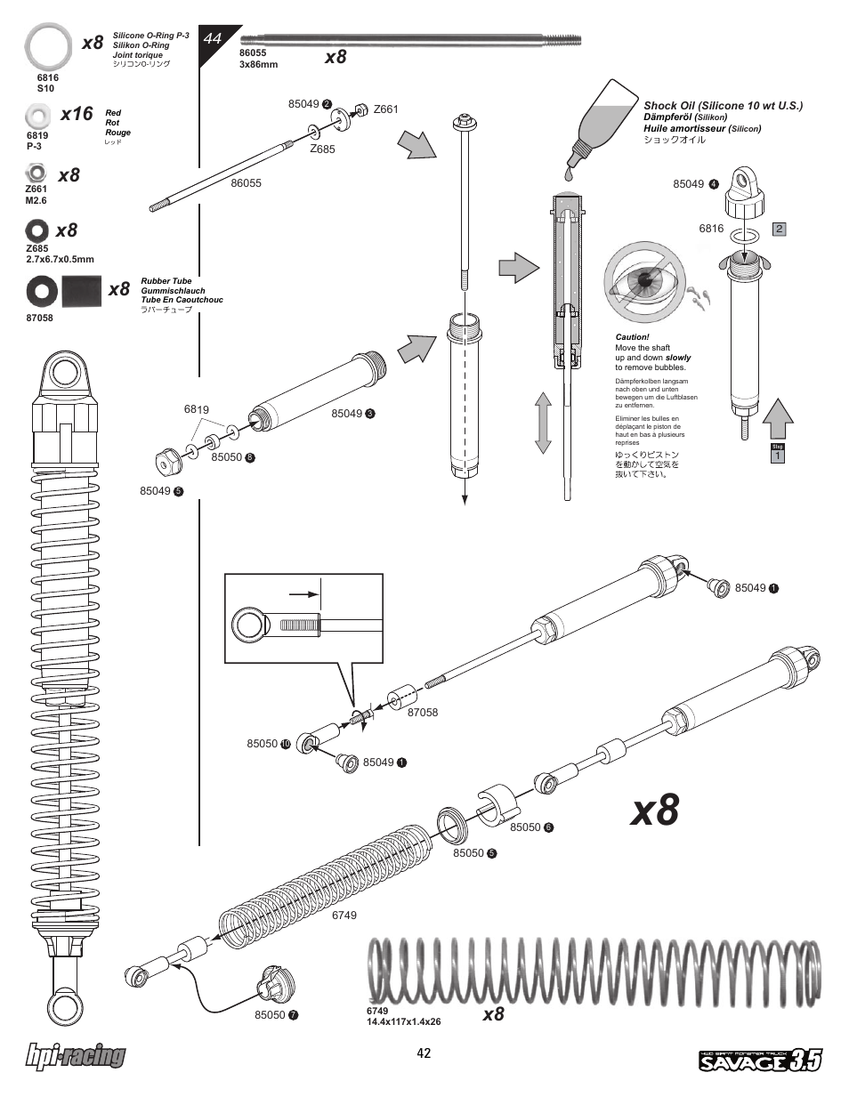 I-12881-1_p42.pdf | HPI Racing Savage 3.5 User Manual | Page 42 / 68