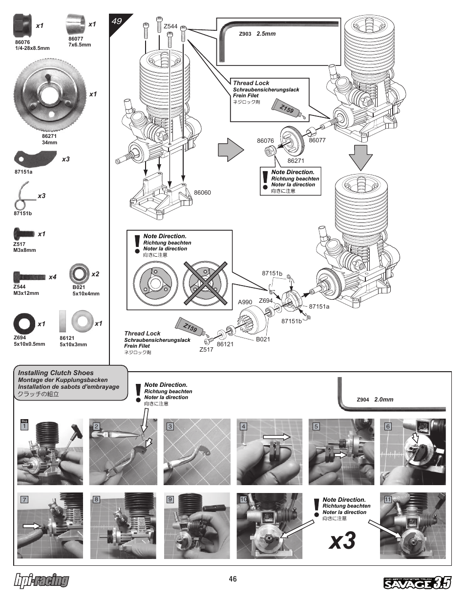 I-12881-1_p46.pdf | HPI Racing Savage 3.5 User Manual | Page 46 / 68